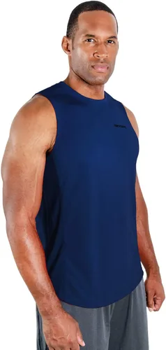 Vista 4 de DEVOPS - Paquete de 3 camisetas sin mangas para hombre, ajuste seco, para músculos, camiseta de entrenamiento