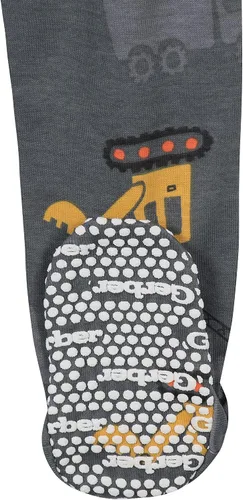 Vista 5 de Gerber - Pijamas con cobertura hasta los pies para bebé, niño - 4 unidades Osos y Camiones Gris