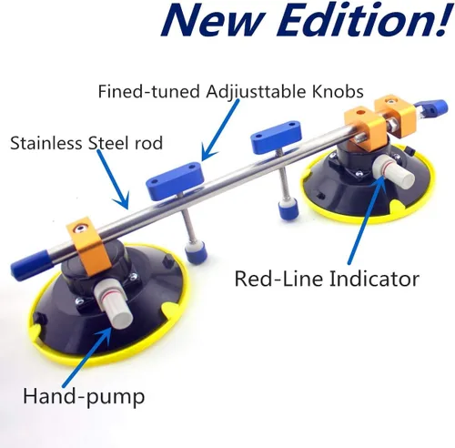 Vista 3 de Un par de 6" Seam Setter para Unión de Costuras y Nivelación/Instalación Profesional de Encimera. Diseño más pequeño y ligero que dos polos