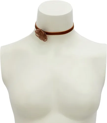 Vista 4 de Gargantilla de terciopelo con encaje de flores vintage, Lolita, collar de encaje rosa sexy, cadena de cuello para novia, boda, fiesta, joyería