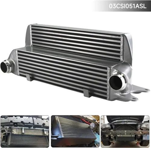 Vista 2 de Performance Tuning Intercooler compatible con 525d 535d 635d E60 E61 E63 E64 Plata