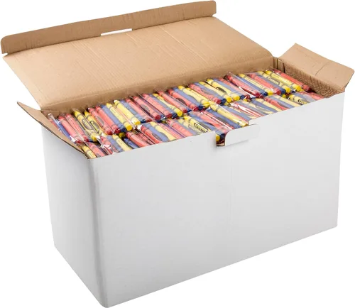 Vista 5 de AmerCare Royal - Crayones no tóxicos para niños, paquete de 3 unidades, envueltos individualmente en violonchelo, colores surtidos para restaurantes