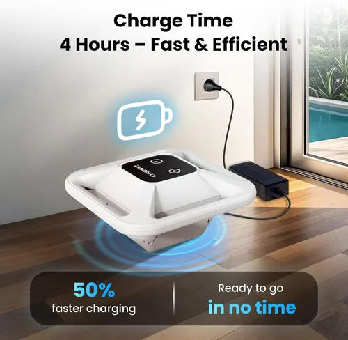 Vista 12 de Chasing Hydro 4 - Aspiradora de piscina para piscinas enterradas, robot de piscina con batería de 210 minutos para limpieza de pisos, paredes