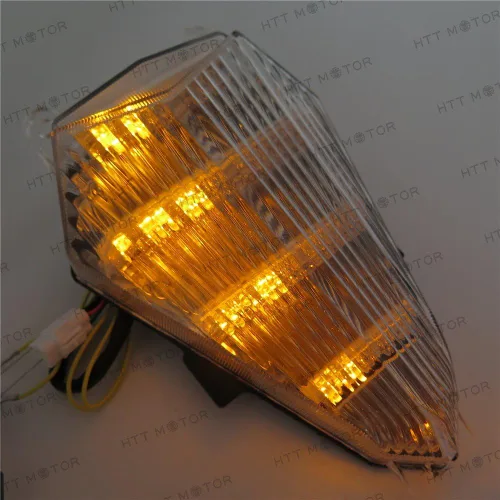 Vista 7 de MT046 - Luz trasera transparente compatible con Yzf R6 Yzf-R6 2006 2007 2008 2009 2010 2011 2012 2013