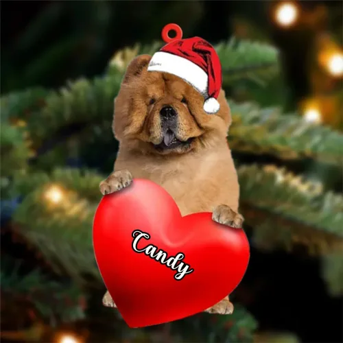 Vista 32 de Adornos de Navidad personalizados para perros, nombre personalizado, adorno de Malamute de Alaska, adornos acrílicos, regalos de Navidad, amantes