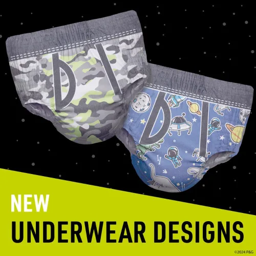 Vista 2 de Pampers Ninjamas + Oral-B Cepillo de dientes, pantalones de entrenamiento nocturno para niños, 88 unidades, talla S/M y Oral-B Kids Power Cepillo