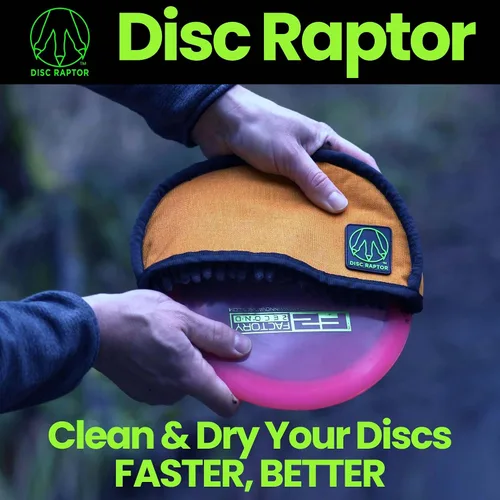 Vista 3 de La herramienta de limpieza original de Disc Golf con microfibra y césped Accesorios y equipos de toallas de golf Flying Disc Diseño patentado