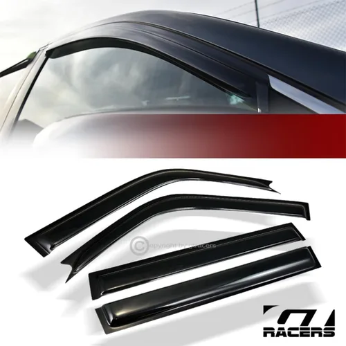 Vista 3 de R&L Racing Ventvisor Deflectores de ventana compatibles con Toyota Rav4 1996-2000 de 4 puertas Protector de luz solar y lluvia de humo oscuro