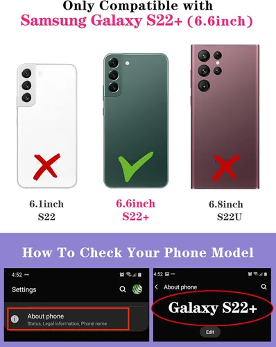 Vista 2 de Funda para Samsung Galaxy S22 Plus con diseño de flamencos para mujer, funda de teléfono linda y femenina, diseño bonito de animales, estético