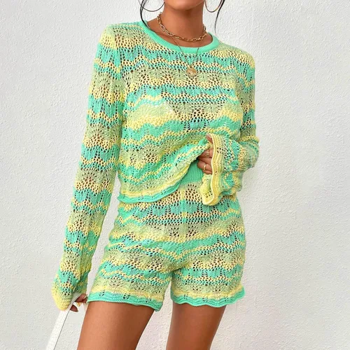 Vista 7 de Suéter con capucha para mujer, moda de otoño 2023, camisas de cuello redondo, manga larga, cómodas, tallas de otoñoinvierno, trajes de tops