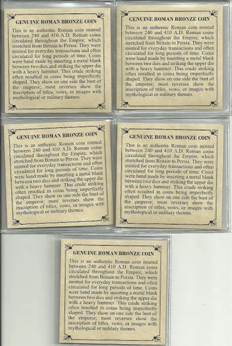 Vista 4 de UNA - AUTÉNTICA MONEDA DE BRONCE ANTIGUA ROMANA. De 1700 años de antigüedad. CALIDAD VARIADA