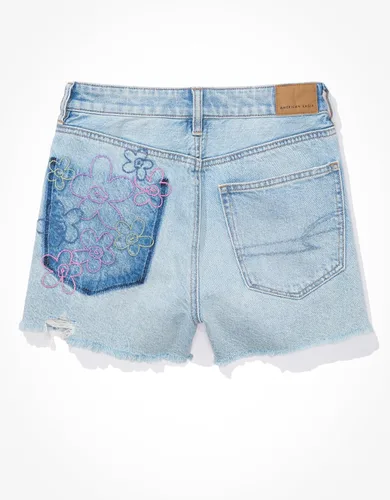 Vista 5 de American Eagle x El verano me volví bastante denim mamá corto