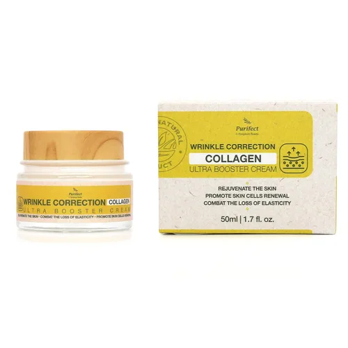 Vista 3 de Purifect Corrección de Arrugas Crema Ultra Booster de Colágeno para Mujeres y Hombres - Crema facial hidratante, apoyo antienvejecimiento, fortalece