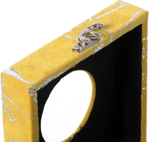 Vista 7 de Caja de pañuelos faciales de terciopelo cuadrado, color amarillo (paquete de 2)