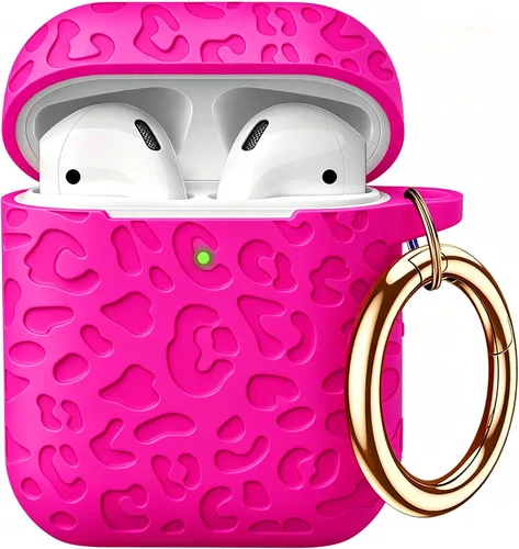 Vista 87 de Compatible con funda AirPods Pro 2019, Gawnock Funda de silicona suave y flexible para funda AirPods Pro para mujeres y niñas con llavero (Caqui)