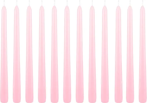 Vista 34 de Mega Candles 48 velas cónicas negras rectas sin perfume, vela de cera vertida a mano de 4 x 3/4 pulgadas, decoración del hogar, recepciones de boda