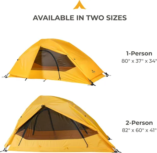 Vista 6 de Teton Sports Tienda rápida Vista; tienda de campaña para acampar y mochilero; fácil instalación instantánea; clip de lluvia incluido