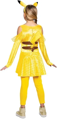 Vista 2 de Disguise Pokemon Pikachu disfraz para niñas traje de personaje de lujo