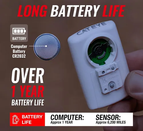 Vista 6 de CATEYE Computadora Inalámbrica para Bicicleta Padrone – Ciclocomputadora con Pantalla de Gran Tamaño, Velocímetro y Odómetro Inalámbricos, Montaje