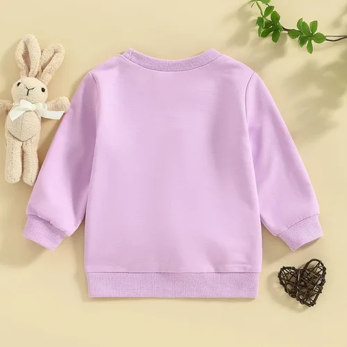 Vista 110 de Traje de San Valentín para bebé, niña, niño, traje de San Valentín, sudadera de manga larga con estampado de corazón