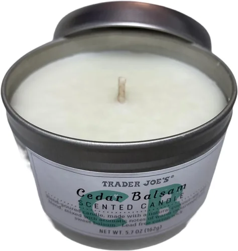 Vista 3 de Trader Joe's - Vela perfumada de bálsamo de cedro, 5.7 onzas (paquete de 2)