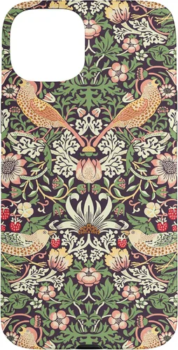 Vista 9 de Funda con diseño Art Nouveau para iPhone 16, diseño de ladrón de fresas William Morris