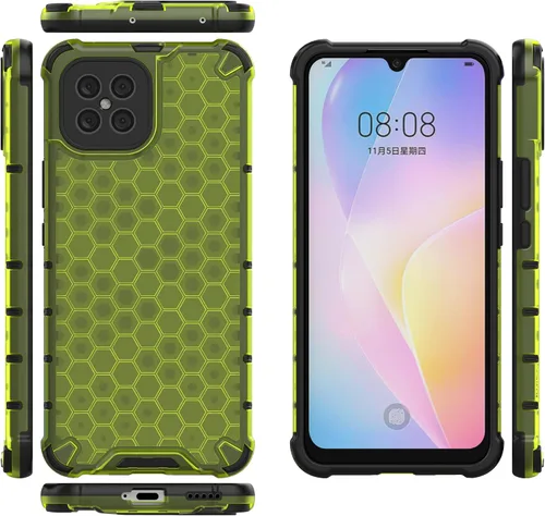 Vista 87 de Pzwoxukhov Funda compatible con Huawei Nova 3i, compatible con Huawei P Smart+ 2018 Honeycomb Anti-Drop Shock-Absorbing Case Negro