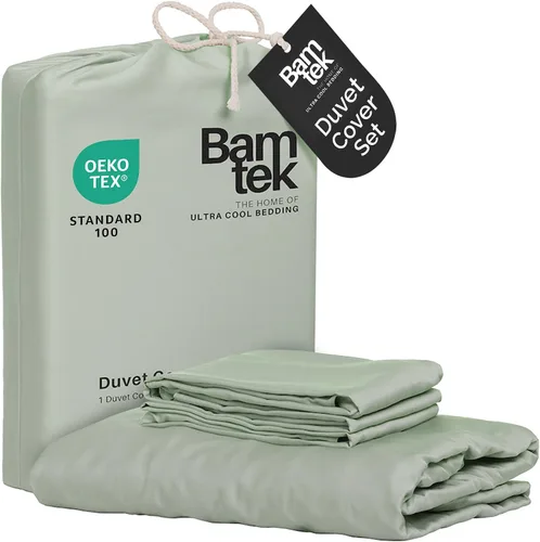 Vista 16 de Juego de funda de edredón - Funda de edredón 100% viscosa derivada de bambú, tamaño Queen, 3 piezas de funda de edredón refrescante de lujo