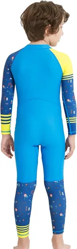 Vista 5 de DIVE & SAIL Traje de baño de una pieza de manga largacorta para niños con protección solar