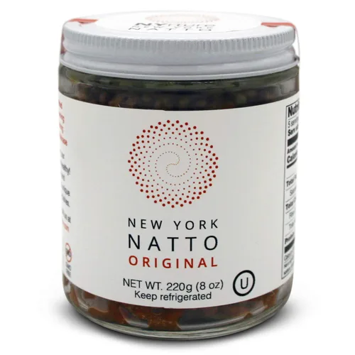 Vista 4 de New York Natto Organic - Superalimento probiótico japonés hecho fresco en Nueva York - Certificado orgánico - 4 frascos, 8 onzas (7.76 oz) por frasco