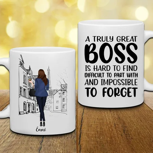 Vista 5 de WHIDOBE Taza de café personalizada para jefe – Taza personalizada de 11 onzas y 15 onzas para jefe con avatares, nombres, citas – Taza de café Boss