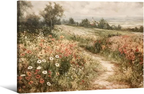 Vista 33 de Haitunone Póster de estanque de pato real con animales de granja, arte de pared, pintura de pato vintage, pintura al óleo, cazador de pájaros