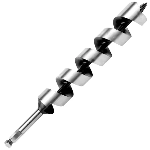 Vista 16 de Broca de taladro de 1-1/2 pulgadas x 9 pulgadas para madera, vástago hexagonal de 1-1/2 pulgadas, broca larga para madera suave y dura, plástico