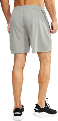 Vista 5 de MIER Men's 3''5'' Athletic Running Shorts with Liner Quick Dry Active Lightweight Gym Sports Workout Shorts for Men