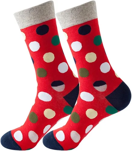 Vista 7 de Calcetines de vestir coloridos para hombre, calcetines divertidos y divertidos con estampados de estilo casual loco para hombre