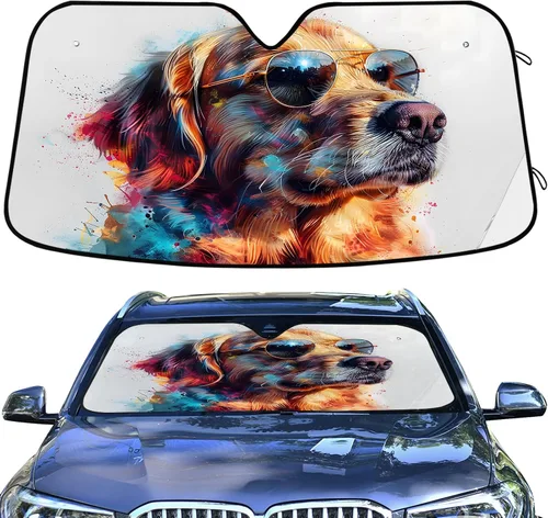 Vista 42 de Parasol para parabrisas de automóvil de tiburón para ventana delantera, accesorios interiores para automóvil SUV