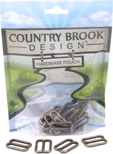 Vista 10 de Country Brook Design - Diapositivas redondas de metal con boca ancha Chapado en níquel