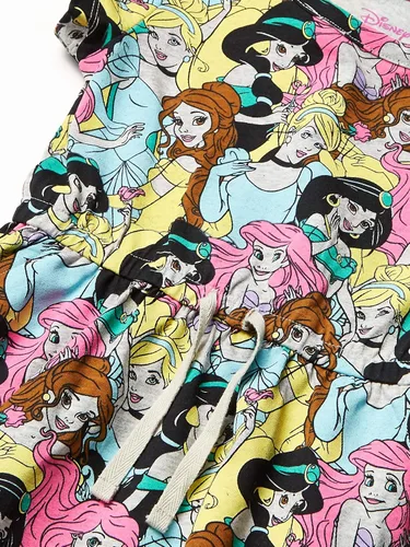 Vista 2 de Spotted Zebra Disney Marvel Star Wars Frozen Vestidos de manga corta para niñas princesas paquete de 2