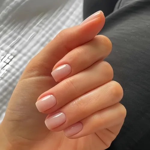 Vista 41 de Uñas postizas a presión color rosa bebé con forma de almendra, 48 piezas, uñas postizas gruesas neutras para mujeres, uñas de almendra medianas a