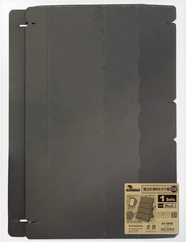 Vista 4 de Sasagawa Original Works 44-5866 - Estantería inclinable para exposiciones, color negro Negro (Negro 19-3911tcx)