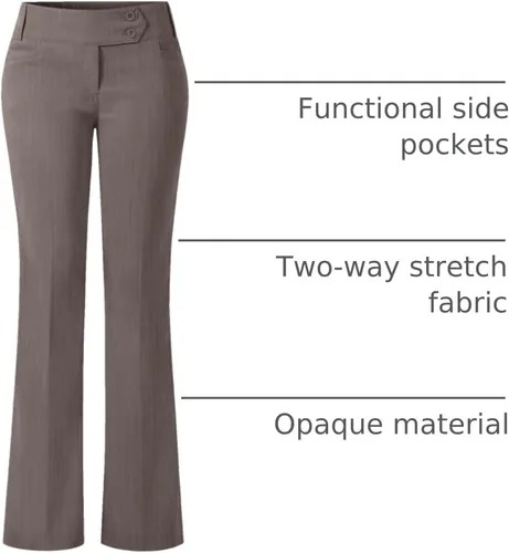 Vista 161 de Design by Olivia Pantalones de oficina de corte holgado para mujer