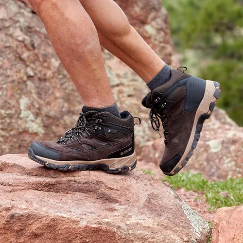 Vista 2 de HI-TEC Yosemite WP Mid Botas de senderismo impermeables para hombre, ligeras, transpirables, para el aire libre