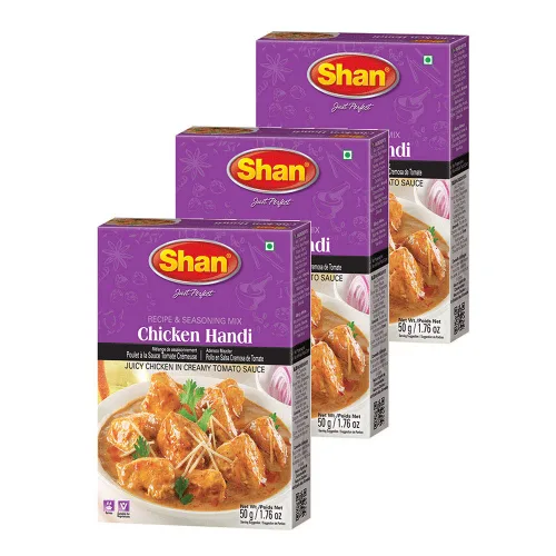 Vista 337 de Shan Chicken 65 - Mezcla de recetas y condimentos de 2.1 oz (60 g) - Polvo de especias para pollo frito picante agridulce - Adecuado