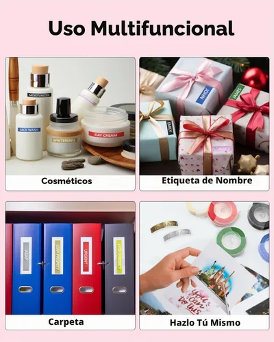 Vista 7 de UNOKA 3/8 Cinta para etiquetadoras en relieve para DYMO Organizer Xpress