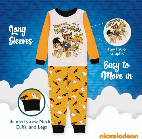 Vista 4 de Nickelodeon Kids Paw Patrol 2-Piece Snug-fit Cotton Pajama Set