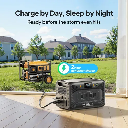 Vista 6 de BLUETTI Apex 300 - Estación de energía portátil, generador solar de 2764.8 Wh con batería de reserva con 6 salidas de CA de 3840 W