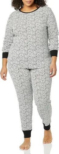 Vista 3 de Amazon Essentials Conjunto de pijama de algodón ajustado para mujer - Colores descontinuados