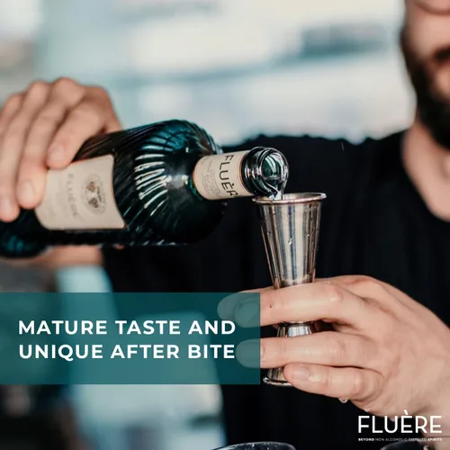 Vista 7 de FLUÈRE Mezcla botánica floral Alternativa a la ginebra Espíritu destilado sin alcohol prémium Alternativa de alcohol sin alcohol para cócteles