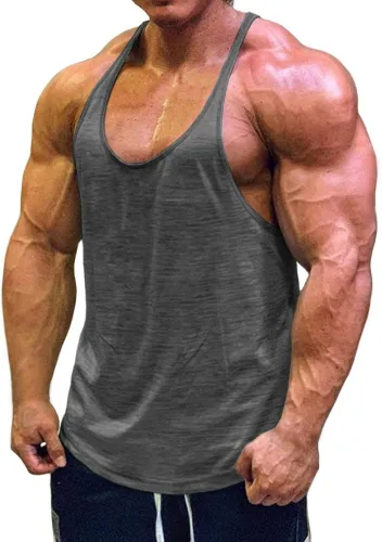 Vista 17 de Muscle Cmdr Camisetas sin mangas para hombre, para fisicoculturismo, gimnasio, entrenamiento, running, T-Shirts atléticas de secado rápido