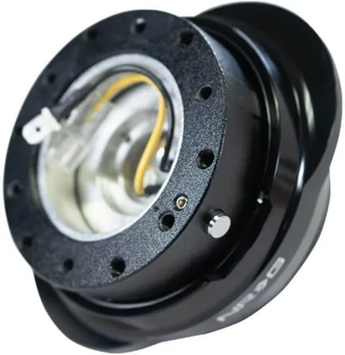 Vista 4 de NRG Innovations NRG-SRK-220BK GEN 2.2 Adaptador de liberación rápida para volante, 6 agujeros y patrones de pernos 6x70 y 6x74mm Cuerpo negro/anillo